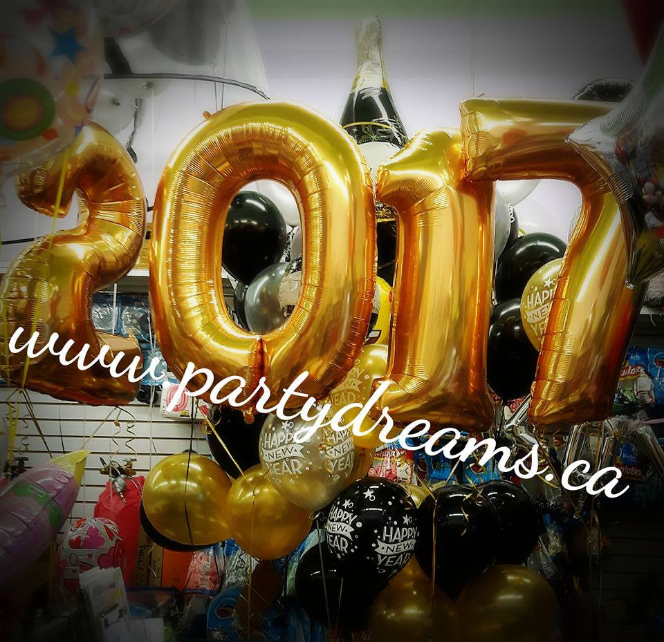 Balloon Decorations for New Year Eve Celebration!