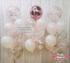 Soft Pink Elegance ~ Bespoke Orbz Balloon Bouquet Set #387