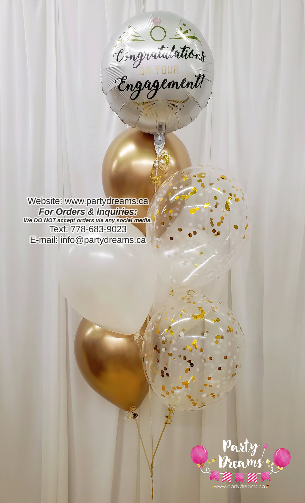 Sparkle Shine ~ Engagement Balloon Bouquet #382