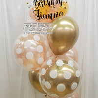 Little Princess ~ Bespoke Bubble Balloon Bouquet #BA07