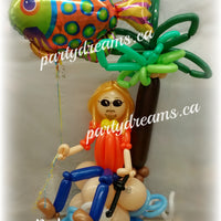 Balloon Sculpture - Birthday Fishing Man (Medium) #BP43