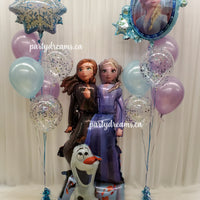 Disney Frozen Airwalker Birthday Balloon Bouquet Set #42