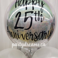 Forever & Always (Silver) ~ Anniversary Balloon Bouquet #353
