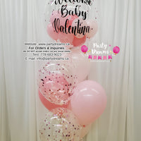 A Little Pink Me Up ~ Bespoke Bubble Balloon Bouquet #257