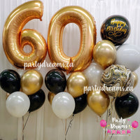 Glorious Birthday! ~ Jumbo Number Birthday Balloon Bouquet Set #193