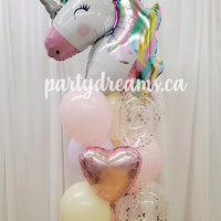 Enchanted Pastel Unicorn ~ Birthday Balloon Bouquet #191