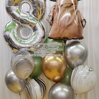 Baby Yoda Party ~ Jumbo Number Birthday Balloon Bouquet Set #259