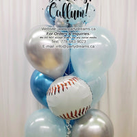 Baseball Lover ~ Bespoke Bubble Balloon Bouquet #265