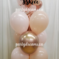 Sweetest Blush ~ Bespoke Bubble Balloon Bouquet #125