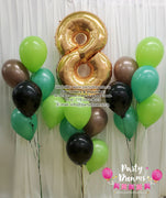 Jumbo Number Birthday Balloon Bouquet Set #241