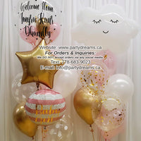Welcome Precious Baby ~ Bespoke Bubble Balloon Bouquet #213