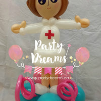 Balloon Sculpture - Cheerful Nurse (Small) #BP3