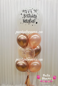 Giant Round Latex Balloon Bouquets