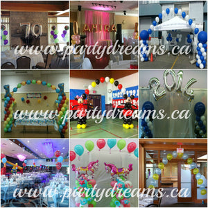 On Site Balloon Decor Setup Service - Vancouver BC