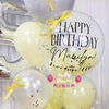Buttercream Aura ~ Number & Bespoke Bubble Balloon Bouquet Set #625