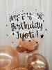 Rosé Radiance ~ Number & Bespoke Bubble Balloon Bouquet Set #38