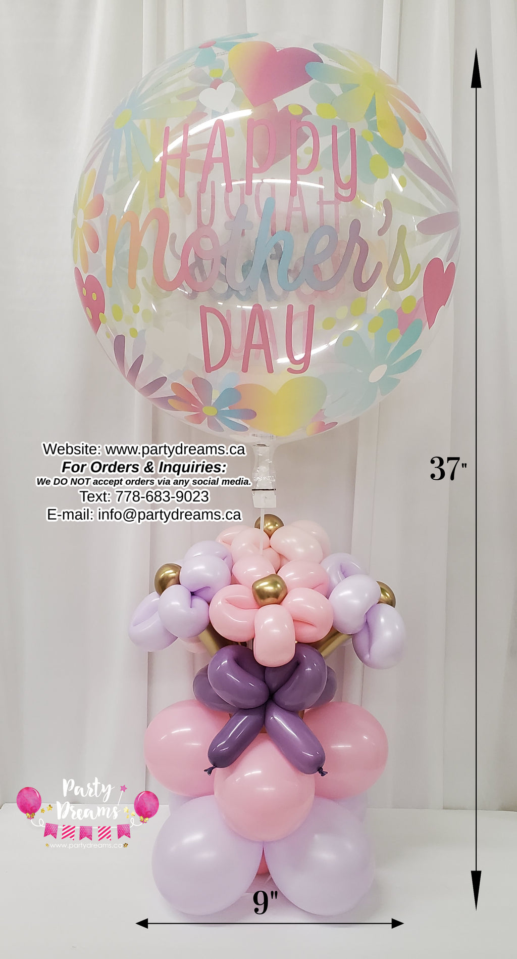 Mother's Day Balloon Flower Bundle Set - J2