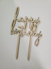 Wooden Happy Birthday Cake Topper