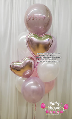Pearl Charm ~ Birthday Balloon Bouquet #512