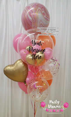 Tropical Tango ~ Bespoke Bubble Balloon Bouquet #508