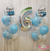Double Joy ~ Number & Bespoke Bubble Balloon Bouquet Set #678