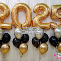 Deluxe Number Foil Balloon Set - Gold #211