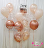 Blush Veil ~ Bridal Shower/ Engagement/ Wedding/ Anniversary Bespoke Bubble Balloon Bouquet Set #701