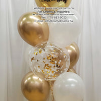 Forever & Always (Gold) ~ Anniversary Balloon Bouquet #354