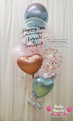 Pastel Elegance! ~ Bespoke Bubble Balloon Bouquet #509
