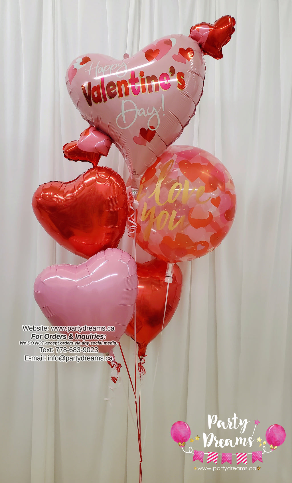 Heartfelt Joy ~ Valentine's Day Balloon Bouquet #359