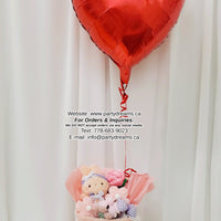 Fluffy Blossom-B ~ Valentine's Day Balloon Set #364