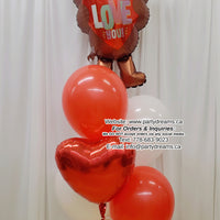 Beary Love Bash ~ Valentine's Day Balloon Bouquet #365