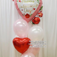 Pearl Pink Affection ~ Valentine's Day Balloon Bouquet #368