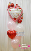 Pearl Pink Affection ~ Valentine's Day Balloon Bouquet #368