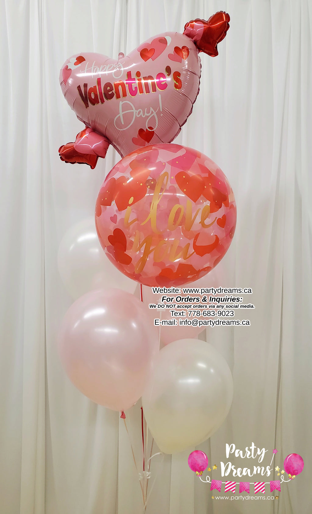 Divine Love ~ Valentine's Day Balloon Bouquet #369