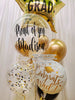 Cheers to Success ~ Graduation Bespoke Bubble Balloon Bouquet #372
