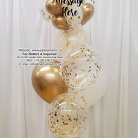 Shimmering Bliss ~ Bespoke Bubble Balloon Bouquet #405