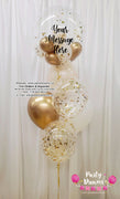 Shimmering Bliss ~ Bespoke Bubble Balloon Bouquet #405