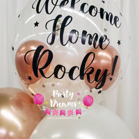 Welcome Home Elegance ~ Bespoke Bubble Balloon Bouquet Set #603