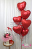 Velvet Heart ~ Valentine's Day 2026 Luxe Floral Bubble Balloon Gift Set #V11