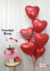 Precious Desire ~ Valentine's Day 2026 Luxe Floral Bubble Balloon Gift Set #V16