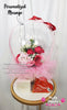 Precious Desire ~ Valentine's Day 2026 Luxe Floral Bubble Balloon Gift Set #V16