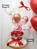 Beloved Harmony ~ Valentine's Day 2026 Fresh Roses & Balloons Set #V20