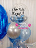 Blue Luxe ~ Number & Bespoke Bubble Balloon Bouquet Set #229