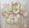 Soft Bloom ~ Birthday Number Balloon Bouquet Set #650