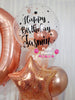 Rosé Radiance ~ Number & Bespoke Bubble Balloon Bouquet Set #38