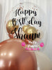 Rosé Harmony ~ Number & Bespoke Bubble Balloon Bouquet Set #624