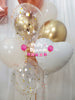 Rosé Harmony ~ Number & Bespoke Bubble Balloon Bouquet Set #624