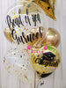Cheers to Success ~ Graduation Bespoke Bubble Balloon Bouquet #372