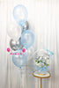 Bleu Éclat ~ Bespoke Flower Balloon Bouquet #803